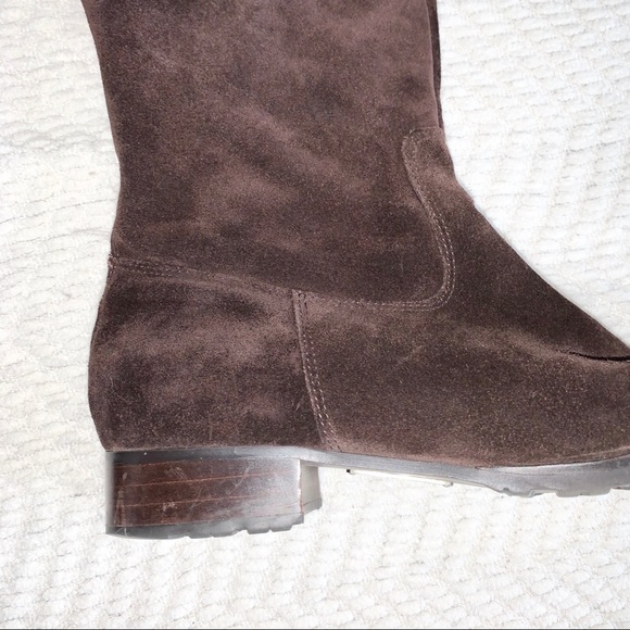 Calvin Klien Row Suede High Boot Dark Brown 9M - Picture 8 of 16